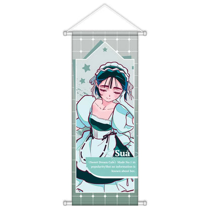 Alien Stage Sweet Dream Cafe AU Wall Scroll - Premium Satin Fabric Fabric Hanging Banner - ALNST Ivan Hyuna Luka Aesthetic Studio Poster