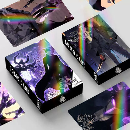 Solo Leveling Laser LOMO Cards - 30Pcs Shadow Monarch Set