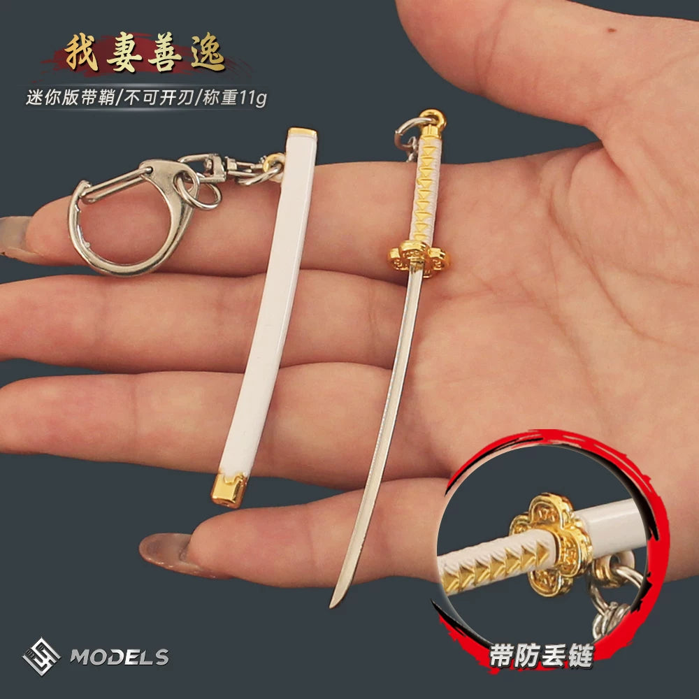 Demon Slayer Mini Nichirin Sword - 9cm Metal Keychain