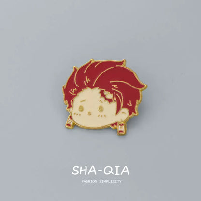 Demon Slayer Chibi Enamel Pins - Kawaii Hashira Set
