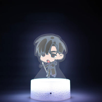 Alien Stage 3D LED Illusion Night Light - 16-Color Remote Control Acrylic Lamp - ALNST Till Mizi Ivan Stage Performance & Cute Onesie Desk Mascot