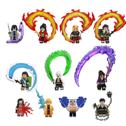 Demon Slayer LEGO Compatible - Breathing Style Figures