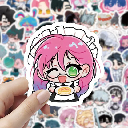 Alien Stage Kids Series Sticker Pack - 300Pcs Kawaii Chibi Decals - ALNST Ivan Till Mizi Luka Pastel Meme Journaling Stickers
