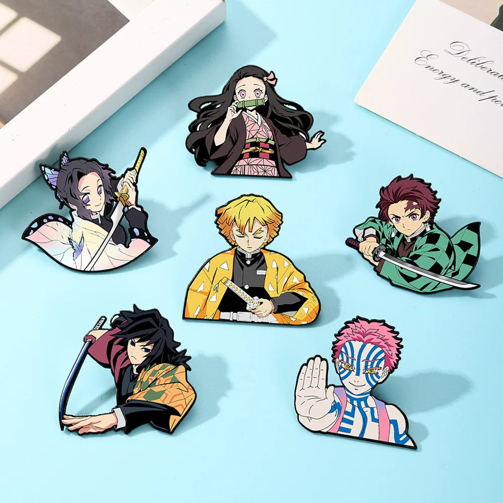 Demon Slayer Enamel Pins - Infinity Castle Badges