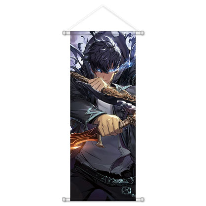 Solo Leveling Wall Scroll - 72cm Sung Jinwoo Arise Art