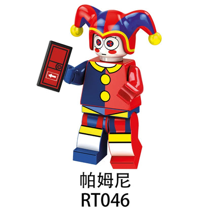 TADC Minifigures Building Blocks Set - The Amazing Digital Circus Action Figures - Pomni Jax Caine Kaufmo Gangle MOC Bricks - Indie Animation Model Collection for Fans - 8Pcs Set