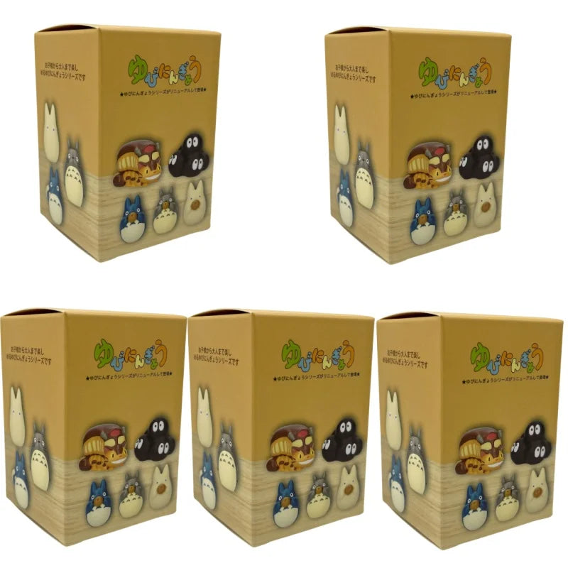 My Neighbor Totoro Mystery Blind Box - Finger Puppet Series Mini Figure - Kawaii Chibi Mei Catbus Soot Sprite Car Dashboard Ornament Gift