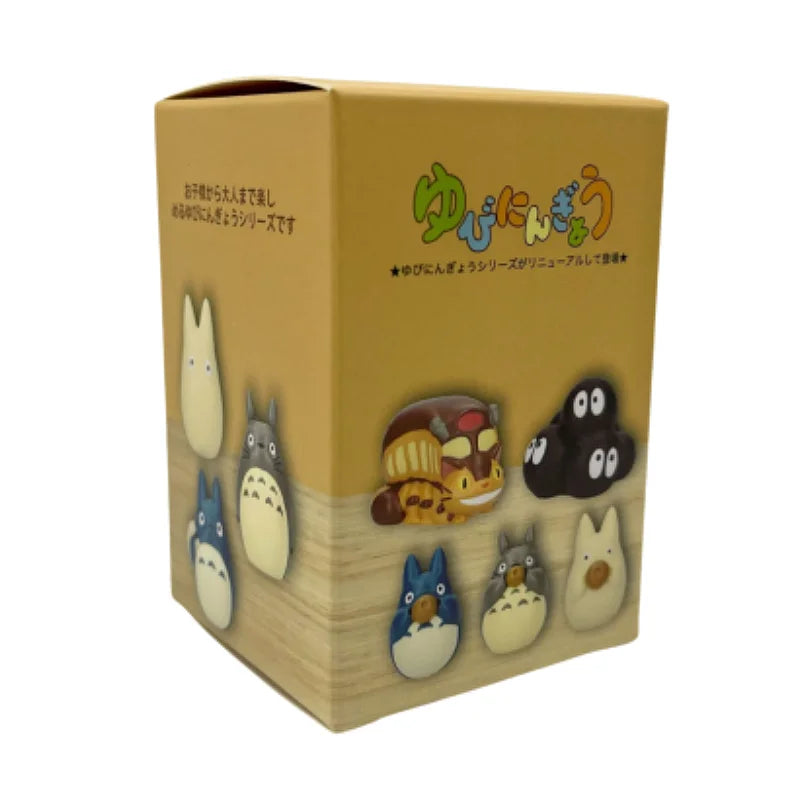 My Neighbor Totoro Mystery Blind Box - Finger Puppet Series Mini Figure - Kawaii Chibi Mei Catbus Soot Sprite Car Dashboard Ornament Gift