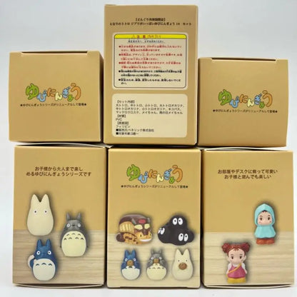 My Neighbor Totoro Mystery Blind Box - Finger Puppet Series Mini Figure - Kawaii Chibi Mei Catbus Soot Sprite Car Dashboard Ornament Gift