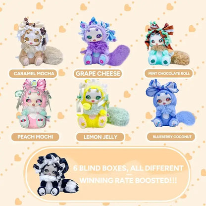 BoBoCo V1-Plush Blind Box. memorable gift Plush Toy. Glue Face Plush Toy. Sweet Plush doll. Unique Design for Collectors and Fans of the Series Blindbags Random Surprise Set