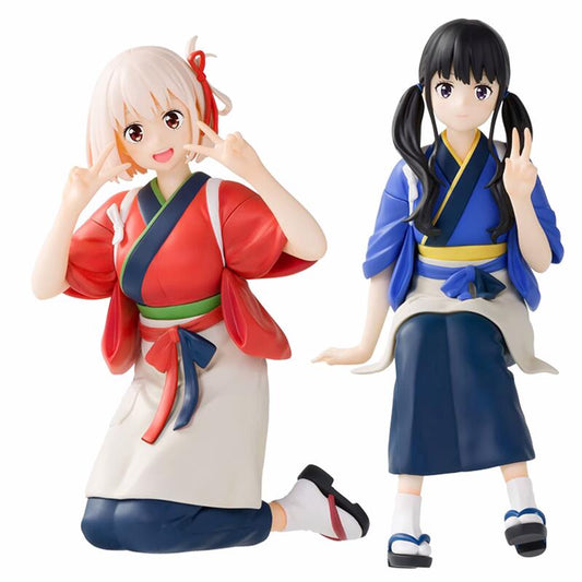 Lycoris Recoil Inoue Takina & Chisato Nisikigi Instant Noodle Stopper Figures – Anime Prize Display Gift for Fans