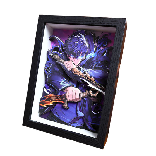 Solo Leveling 3D Shadow Box - Sung Jinwoo Monarch