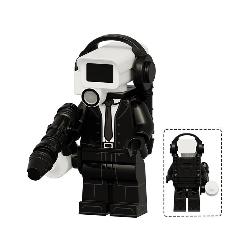 Toilet Man vs Camera Man Mini Figure Set – Titan Speaker Man & TV Man Building Block Toy, Assembly Collectible Model
