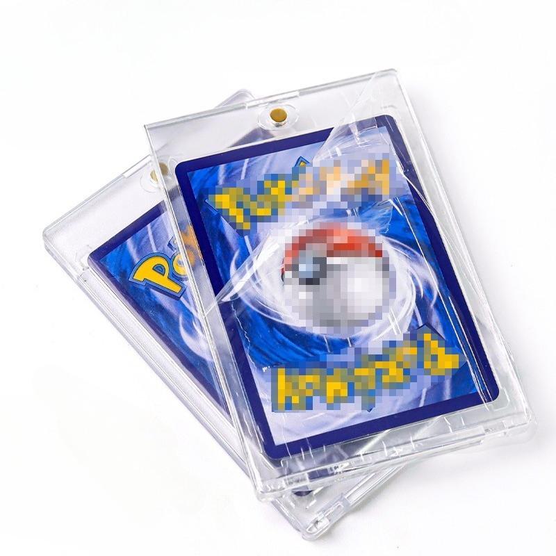 Anime Card Magnetic Display Case – Clear Acrylic Protector Card Holder for Game TCG Collection Cards, Gift for Trading Card Fans