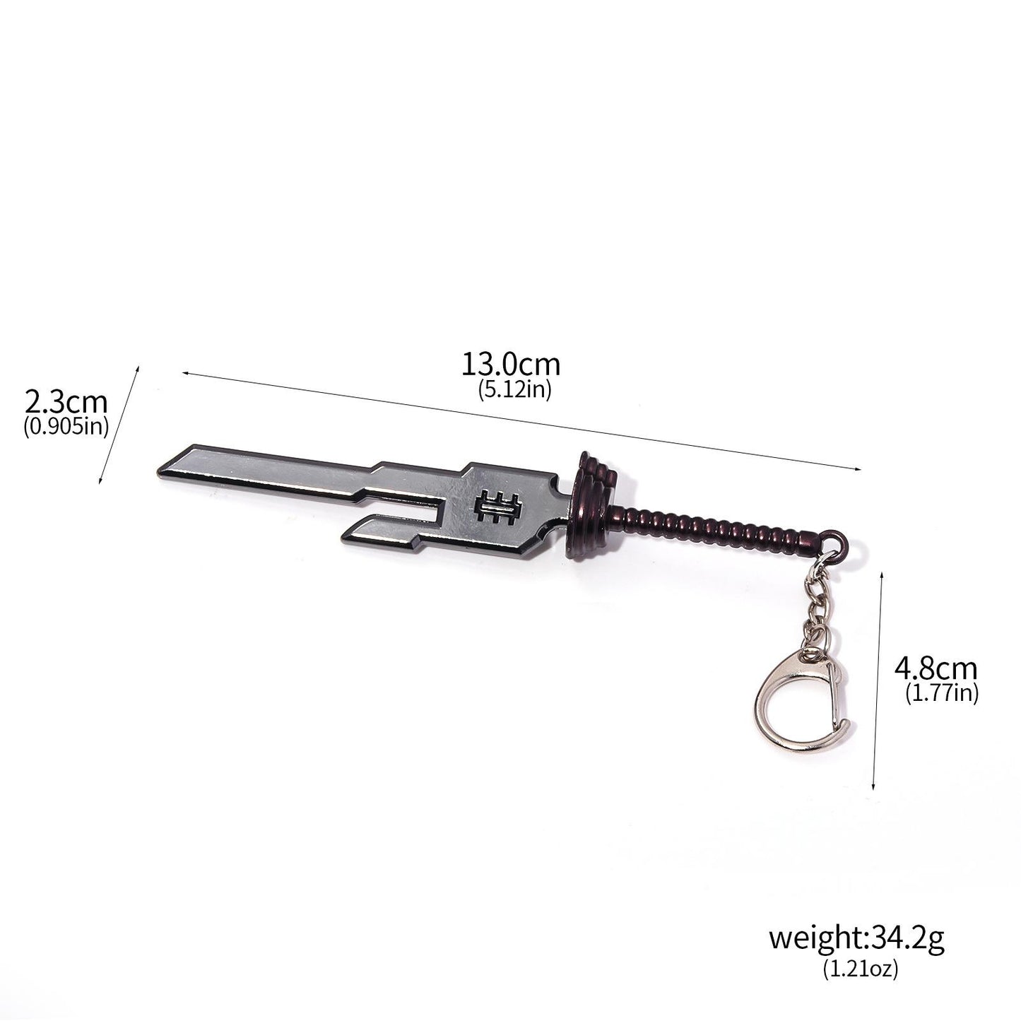 Jujutsu Kaisen Toji Fushiguro Inverted Spear & Kento Nanami Weapon Keychain Set – Anime Model Pendant Gift