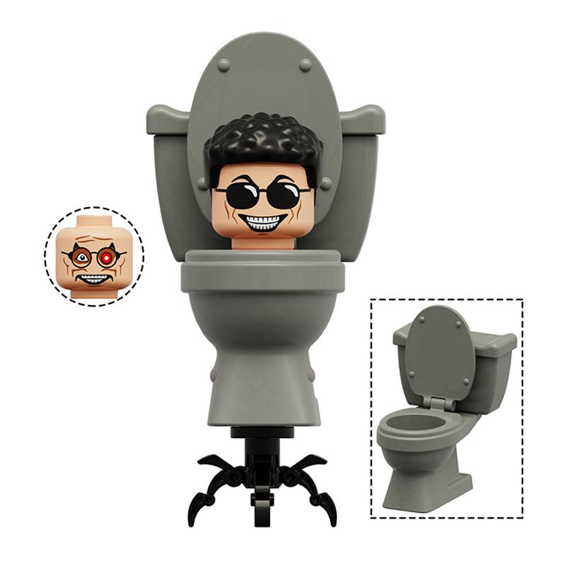Toilet Man vs Camera Man Mini Figure Set – Titan Speaker Man & TV Man Building Block Toy, Assembly Collectible Model