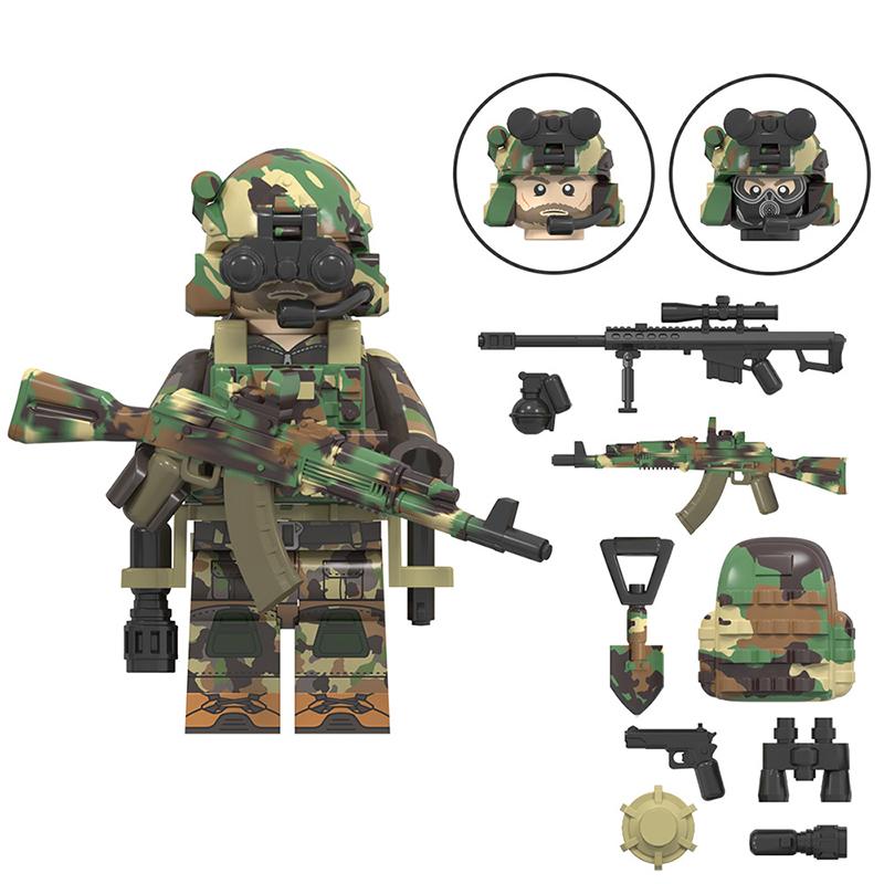 Special Forces Third-Party Mini Figure Set – Military World Counter-Terror Soldiers, Building Block Assembly Toy