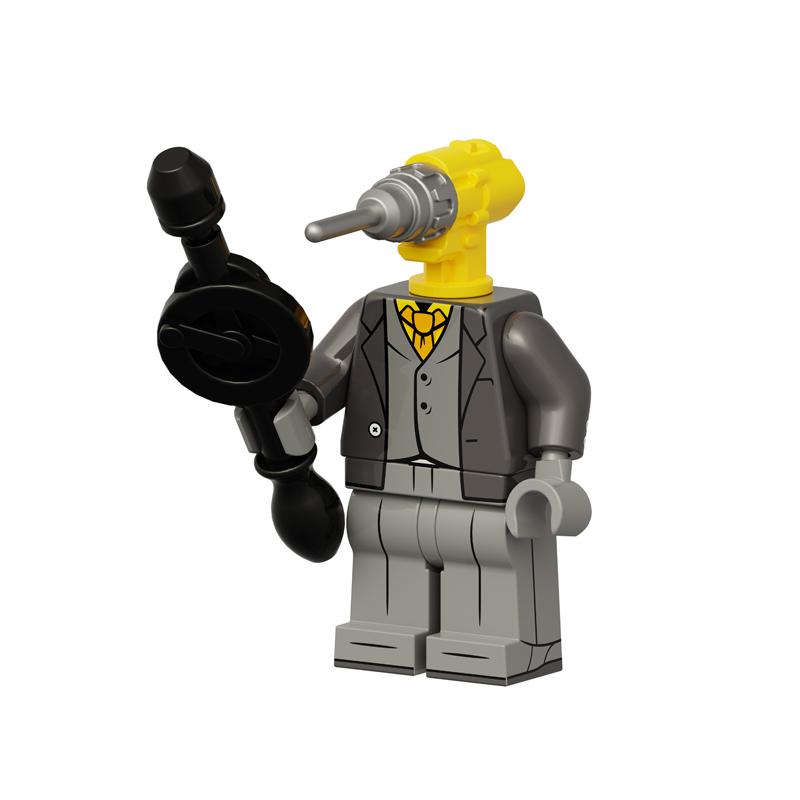 Toilet Man vs Camera Man Mini Figure Set – Titan Speaker Man & TV Man Building Block Toy, Assembly Collectible Model