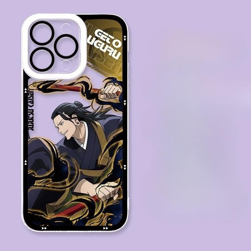 Jujutsu Kaisen Gojo Satoru & Ryomen Sukuna Silicone Phone Case for iPhone 16 Pro Max/15/14/13 – Anime Shockproof Cover Gift