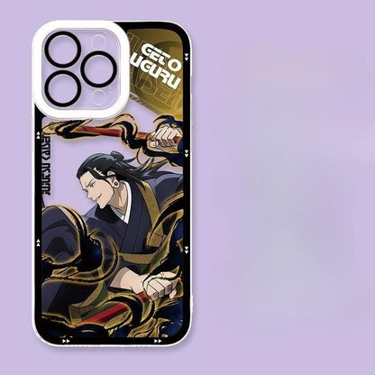 Jujutsu Kaisen Gojo Satoru & Ryomen Sukuna Silicone Phone Case for iPhone 16 Pro Max/15/14/13 – Anime Shockproof Cover Gift