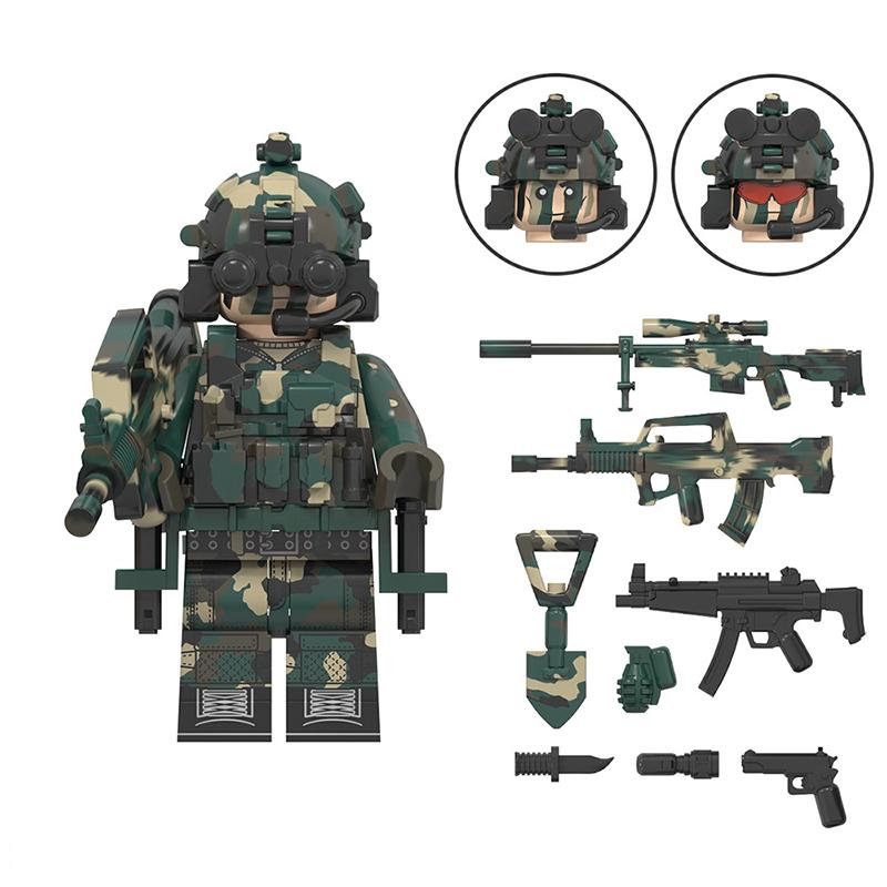 Special Forces Third-Party Mini Figure Set – Military World Counter-Terror Soldiers, Building Block Assembly Toy