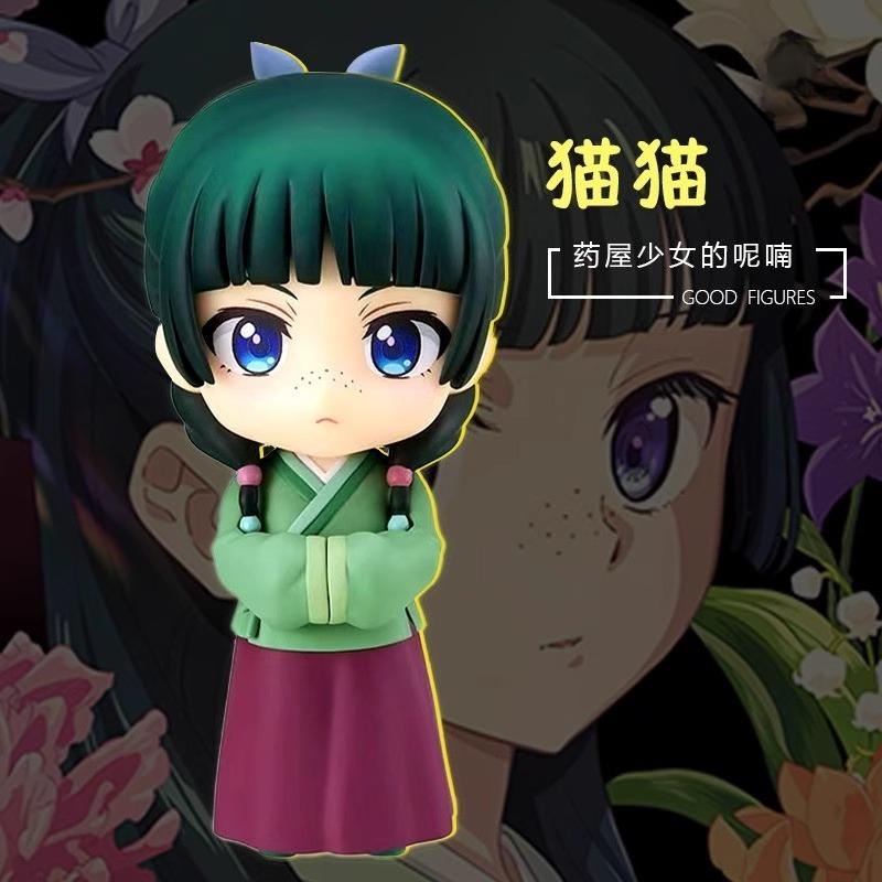 The Apothecary Diaries Inspired Catnip Renji Posable Clay Figure – Interchangeable Face Doll Collectible Toy & Display Statue