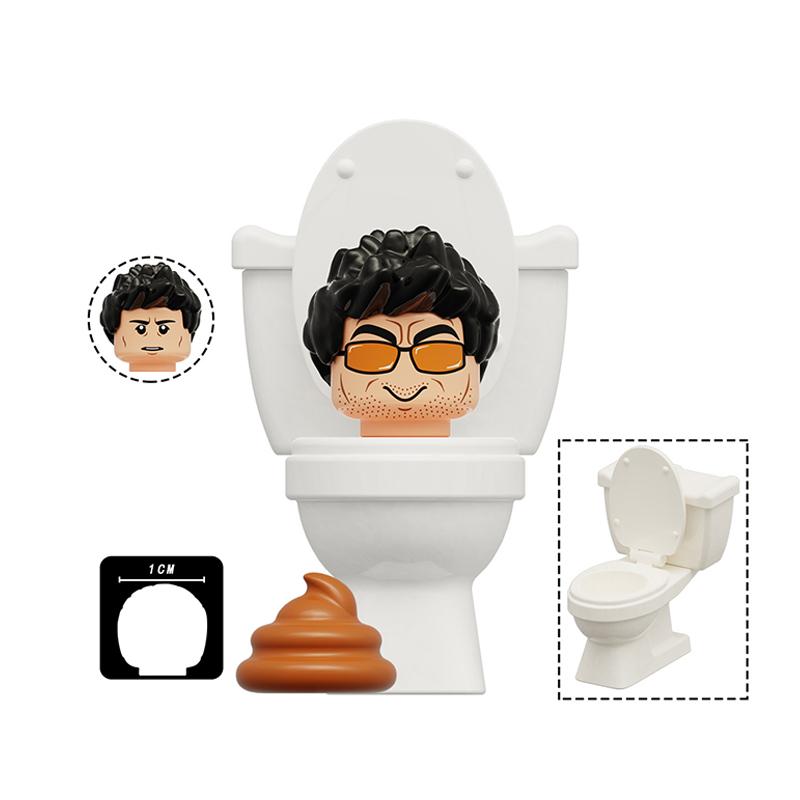Toilet Man vs Camera Man Mini Figure Set – Titan Speaker Man & TV Man Building Block Toy, Assembly Collectible Model