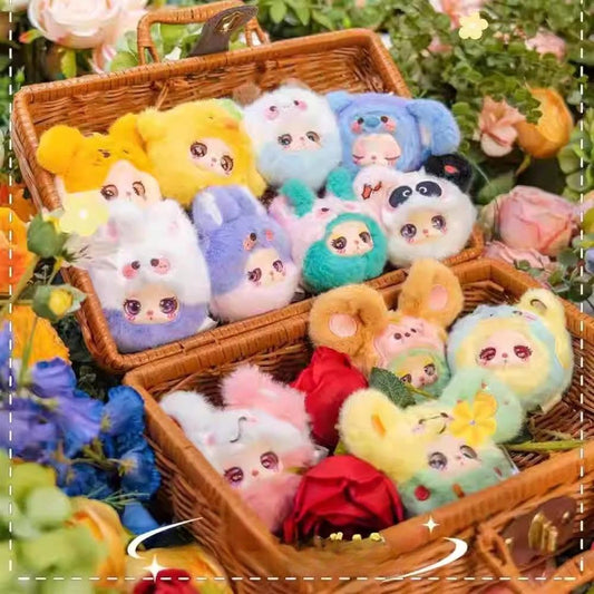 Lila's Garden Tea Party Mini Plush Blind Box – Soft Surprise Hanging Doll Gift for Collectors & Girls