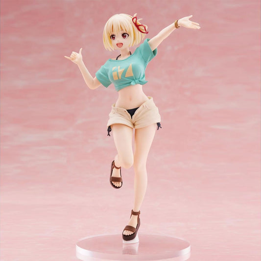Lycoris Recoil Chisato Nishikigi Hawaiian Ver. Figure – Tropical Outfit Anime Statue Gift for Fans and Collectors