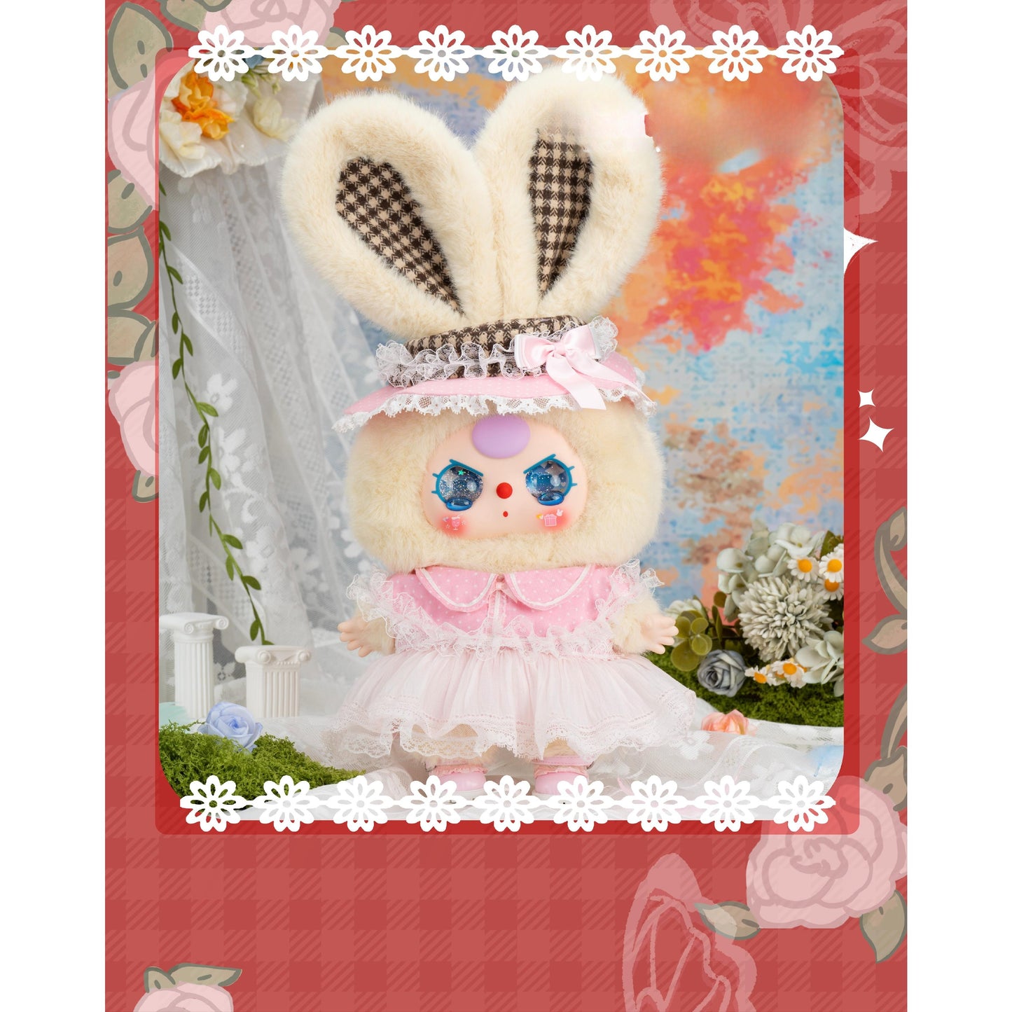 BabyThree 400% Lolita’s Dreamland Plush Blind Box – Soft Collectible Doll Figure Gift for Girls