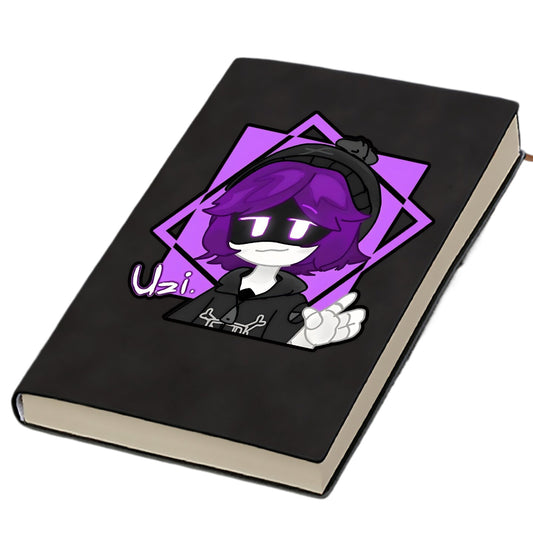 Murder Drones Uzi Doorman Same-Style Notebook - Absolute Solver Lore Journal - Glitch Productions Anime School Supplies - Angsty Teen Aesthetic