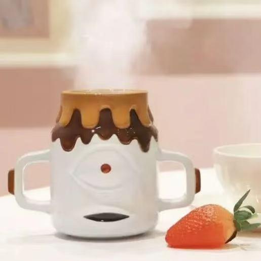 Jujutsu Kaisen Inspired Jogo Mug – Funny Volcano Head Character Coffee Cup, Anime Ceramic Mug Gift for Fans