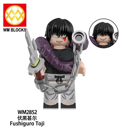 Jujutsu Kaisen Mini Figure Brick Set – All Character Assembly Toy, Anime Building Block Collectible Gift for Fans