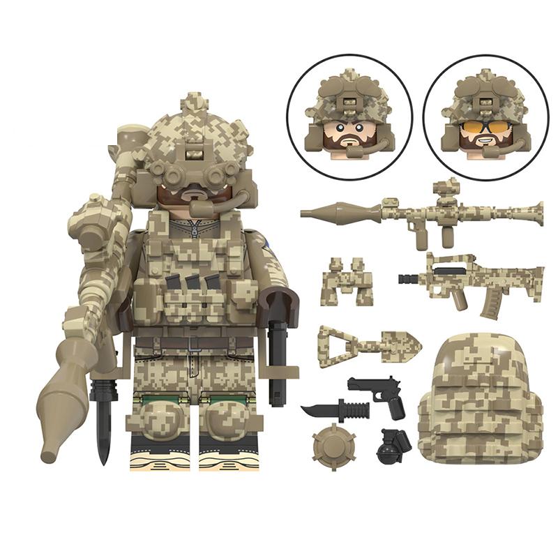 Special Forces Third-Party Mini Figure Set – Military World Counter-Terror Soldiers, Building Block Assembly Toy