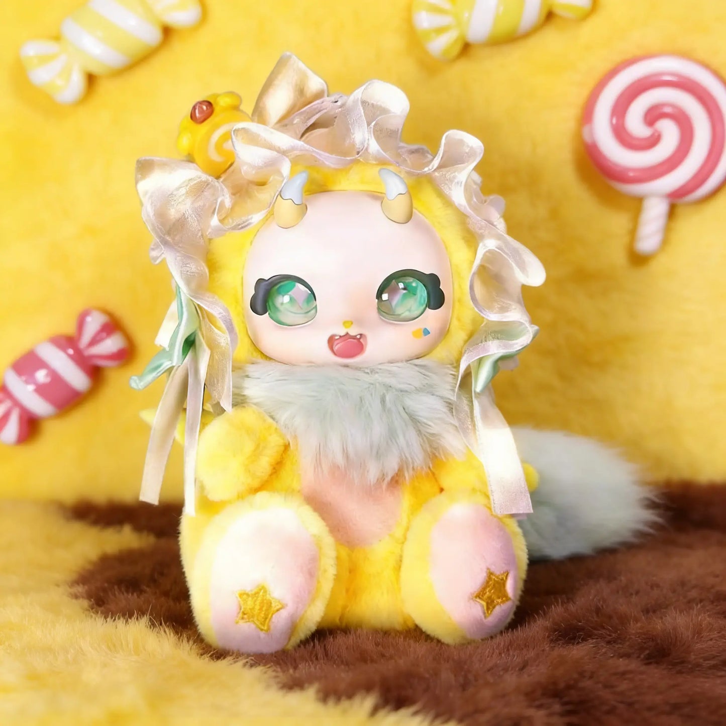 BoBoCo V1-Plush Blind Box. memorable gift Plush Toy. Glue Face Plush Toy. Sweet Plush doll. Unique Design for Collectors and Fans of the Series Blindbags Random Surprise Set