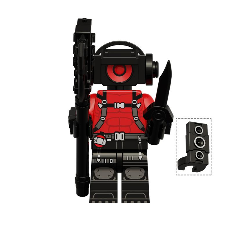 Toilet Man vs Camera Man Mini Figure Set – Titan Speaker Man & TV Man Building Block Toy, Assembly Collectible Model