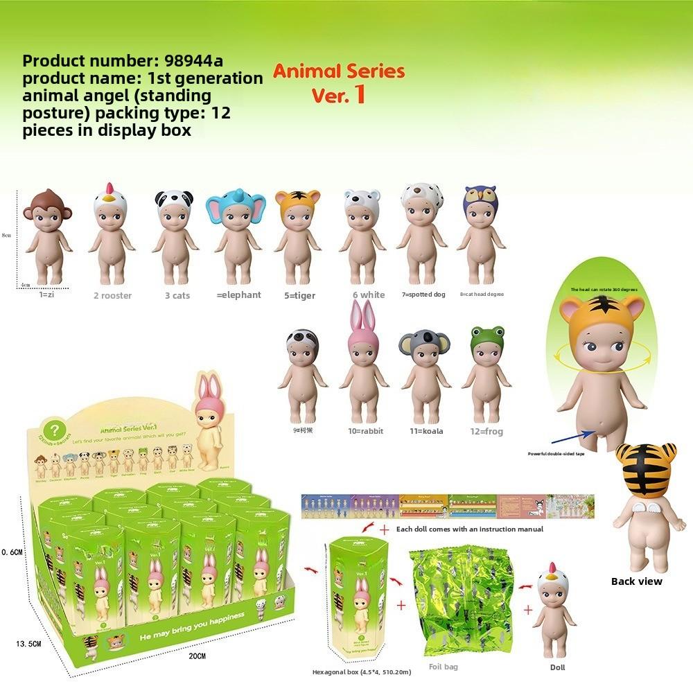 Angel Resting Pose Blind Box – Sonny Bug's Word Series,Kawaii Desk Decor Figure,Cute Cupid Desk Ornament & Phone Decoration Anime-Style Collectible Figure Toy Gift