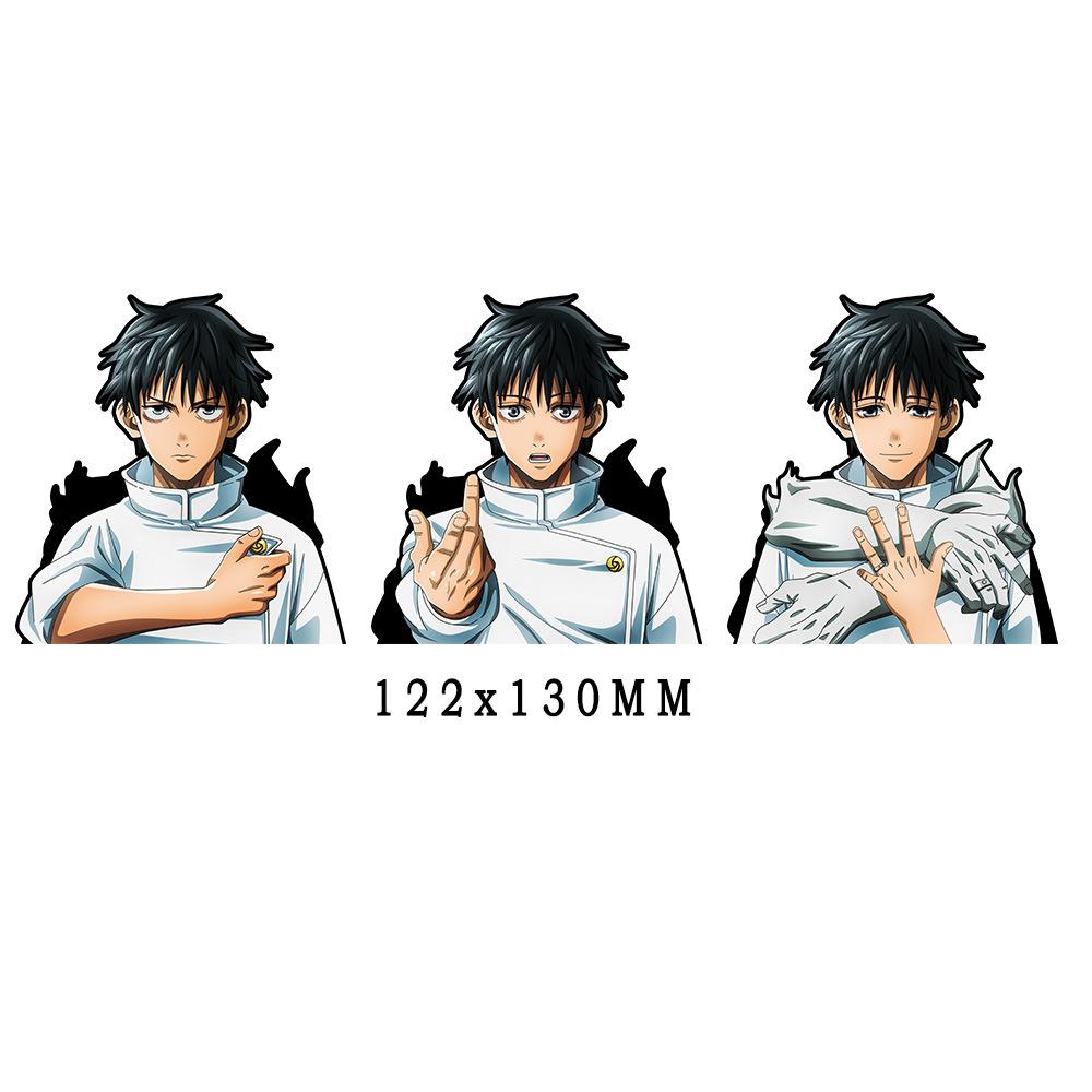 Jujutsu Kaisen Satoru Gojo 3D Gradient Sticker – Anime Holographic Decal for Car, Phone & Creative Gifts