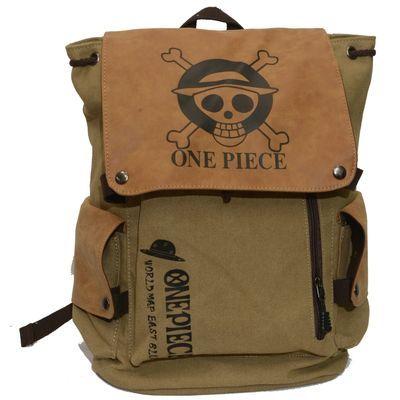 One Piece Anime Backpack - Pirate Crew Design, Stylish Dual Shoulder Bag, Casual School Bag