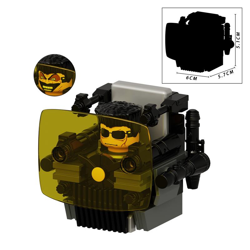 Toilet Man vs Camera Man Mini Figure Set – Titan Speaker Man & TV Man Building Block Toy, Assembly Collectible Model