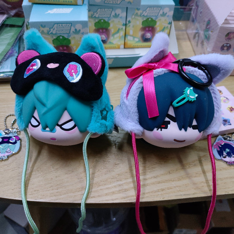 Alien Stage Ivan & Till Free Stage Earbud Pouch - Round 6 Tragic Memory Silicone Coin Bag - ALNST IvanTill Chibi Keychain Mascot