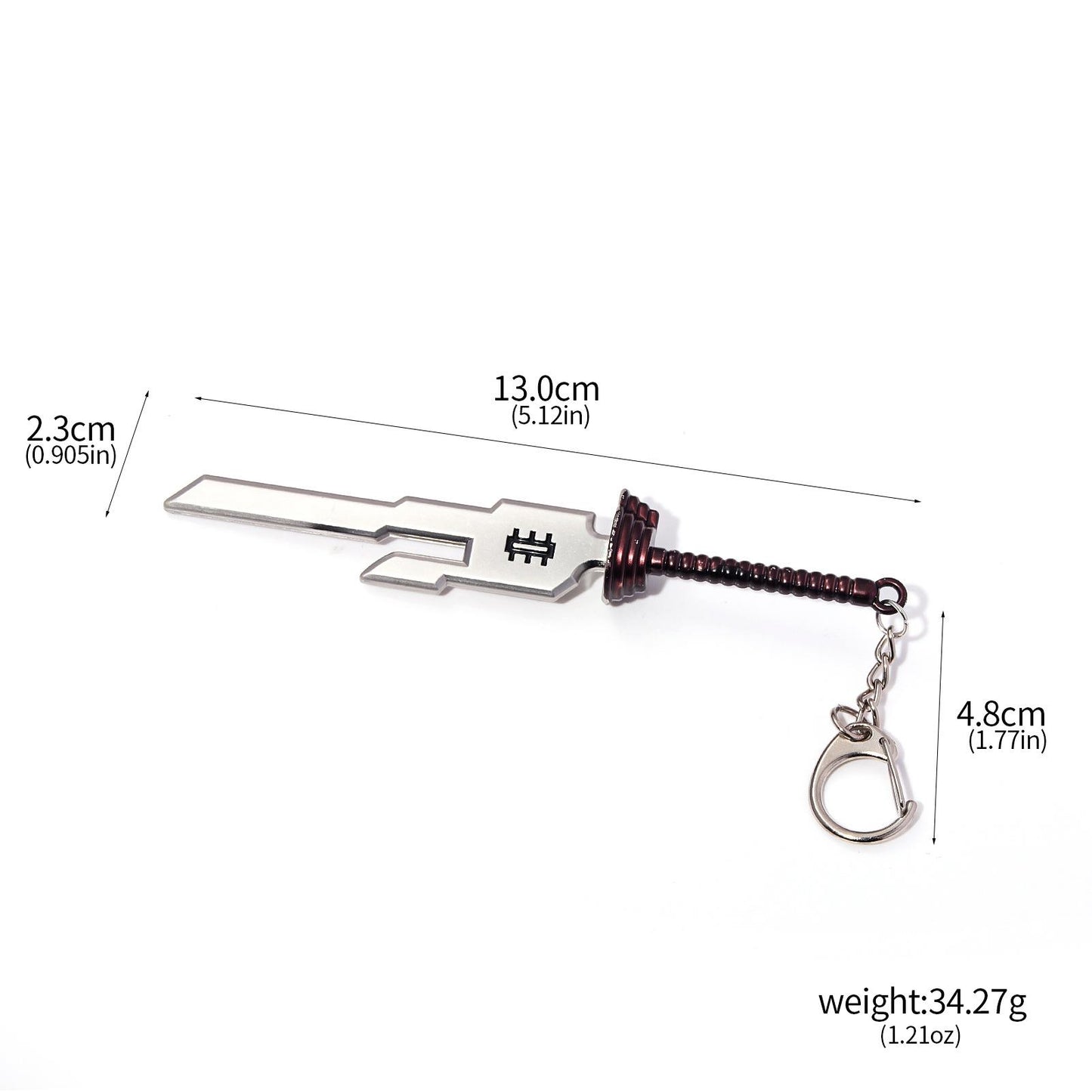 Jujutsu Kaisen Toji Fushiguro Inverted Spear & Kento Nanami Weapon Keychain Set – Anime Model Pendant Gift