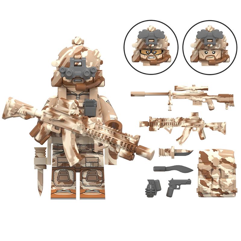 Special Forces Third-Party Mini Figure Set – Military World Counter-Terror Soldiers, Building Block Assembly Toy