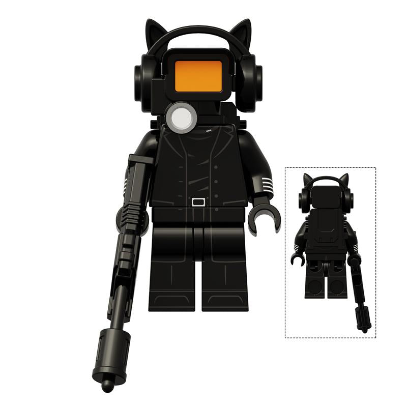 Toilet Man vs Camera Man Mini Figure Set – Titan Speaker Man & TV Man Building Block Toy, Assembly Collectible Model