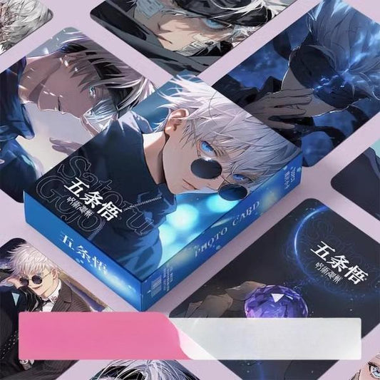 Jujutsu Kaisen Gojo Satoru Holographic Mini Cards – 55PCS Collectible Laser Cards for Anime Fans