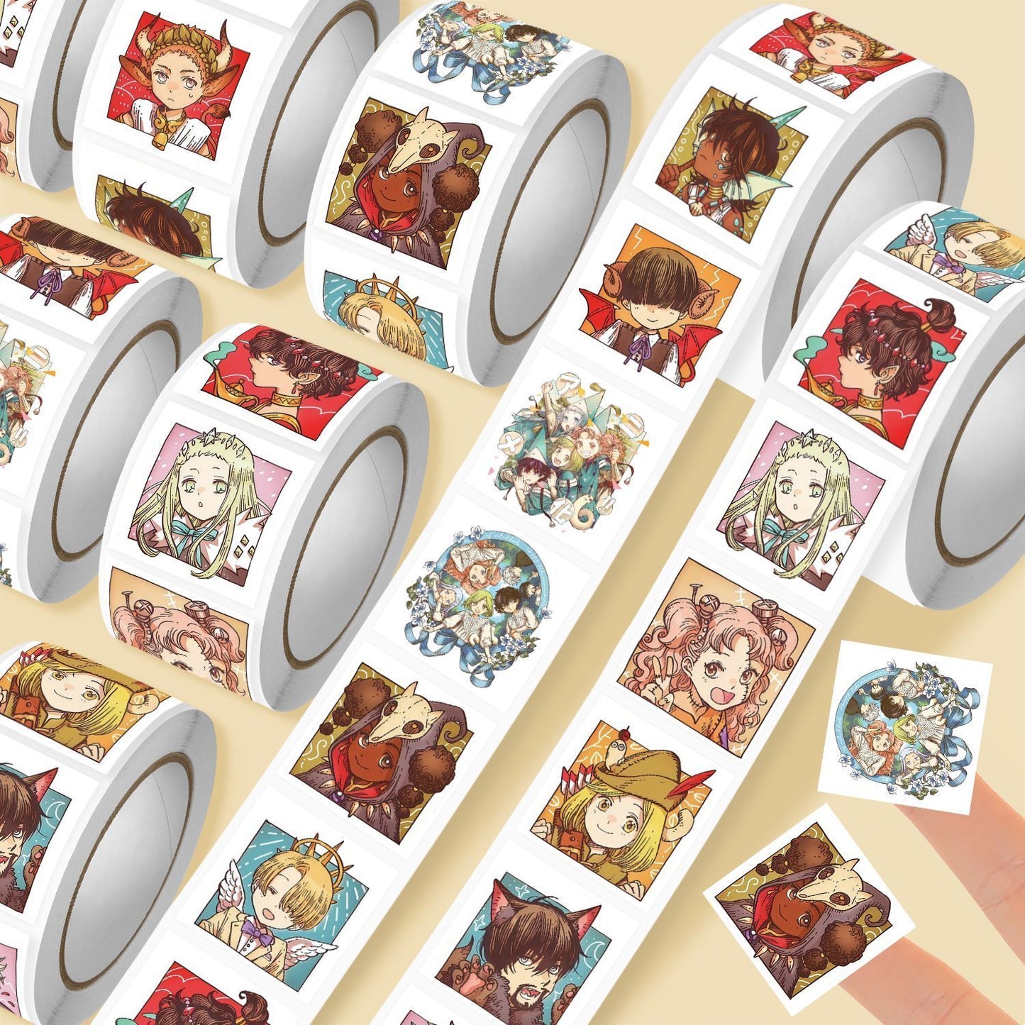 Witch Hat Atelier Artisan Roll Stickers - 500Pcs Magical Chibi Collection