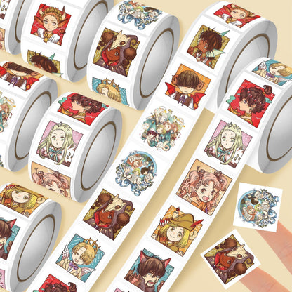 Witch Hat Atelier Artisan Roll Stickers - 500Pcs Magical Chibi Collection