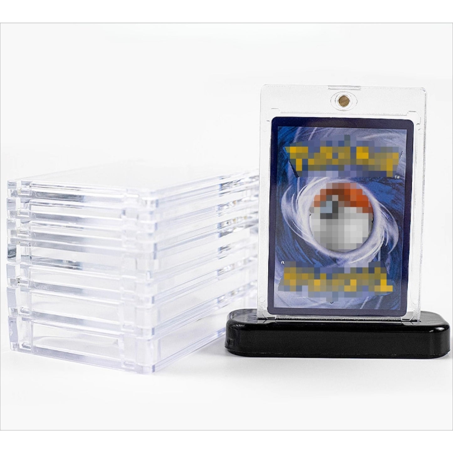 Anime Card Magnetic Display Case – Clear Acrylic Protector Card Holder for Game TCG Collection Cards, Gift for Trading Card Fans