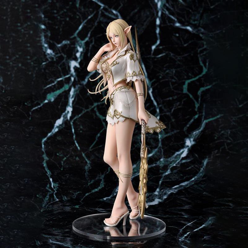 White Elf Sorceress 1/7 Scale Figure – Fantasy Game Girl Statue, Desktop Display Model, Collectible Gift