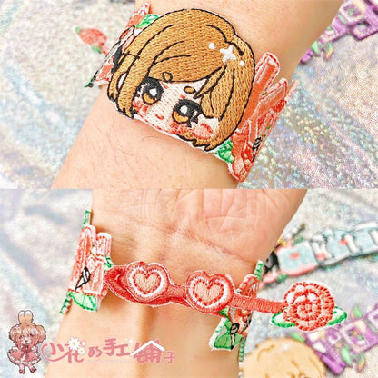 Jujutsu Kaisen Chibi Embroidered Bracelet - Sorcerer Adjustable Wristband